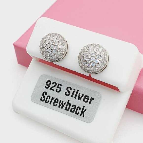 "925 Sterling Silver Cubic Zirconia Earrings, U19254564 - Picture 2 of 11